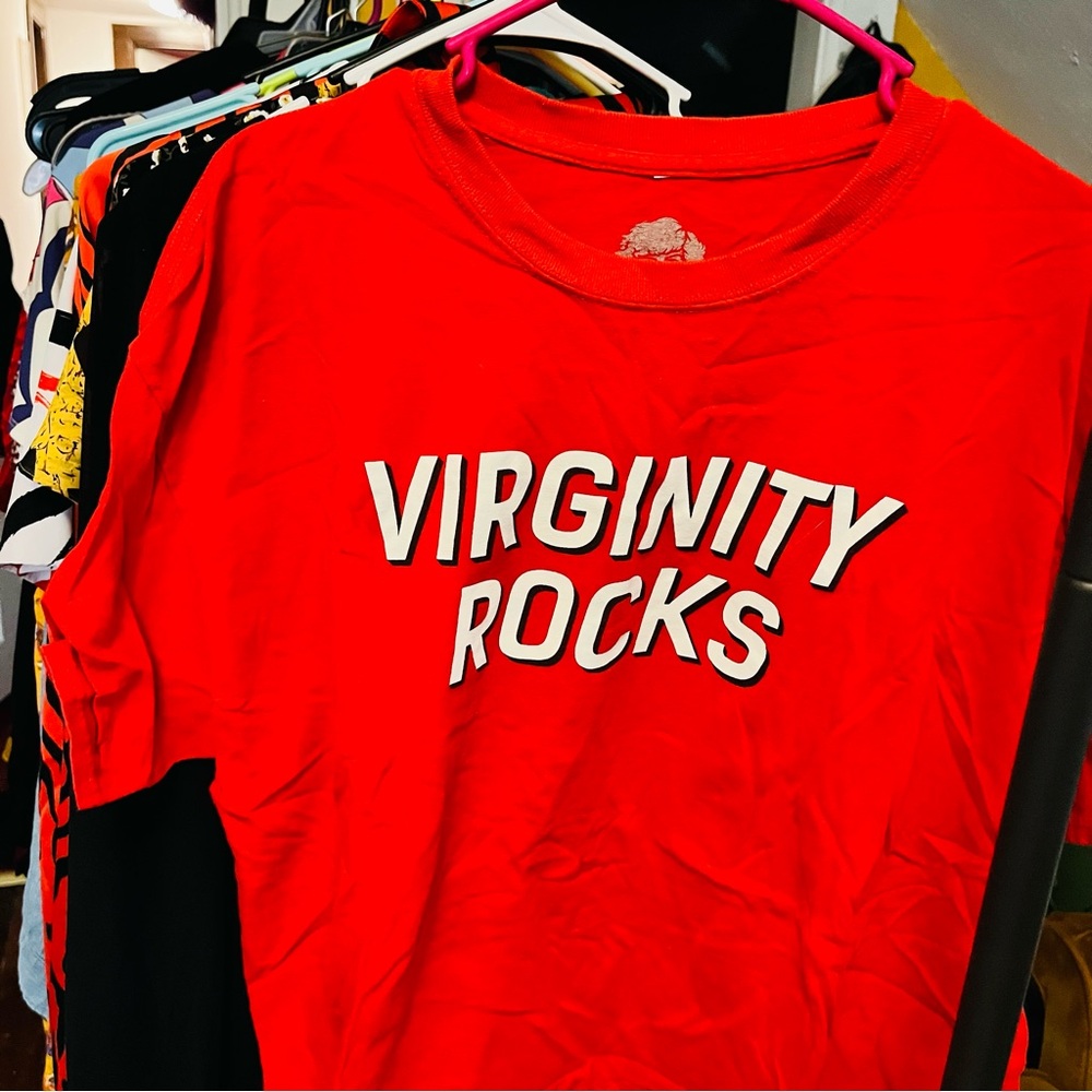 Virginity rocks t shirt